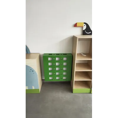 Zielona osłona na grzejnik Kwadraciki – skrzynkowa | mmkoscielak.pl